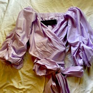 PETERSYN MARLOW TOP - LAVENDER PINPOINT M